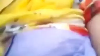 DESI HORNY WIFE FLASHING BOOBS AND PUSSY