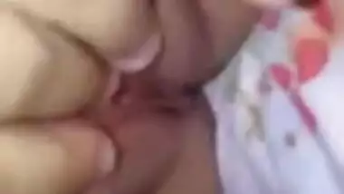 Beautiful girl showing her pussy