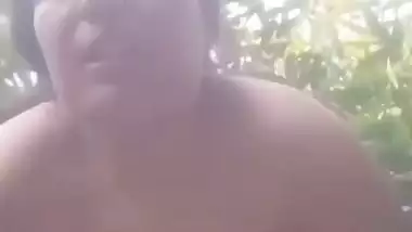 Big boob lady enjoys desi outdoor sex with a gardener