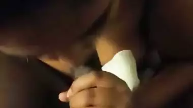 Chennai girl sucks dick and gets fuck in Tamil sex video