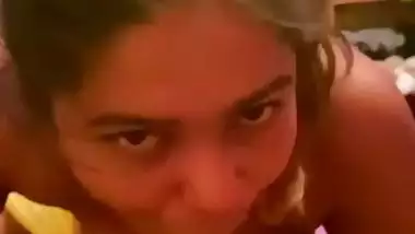 Sucking meaty dick of boyfriend by horny GF