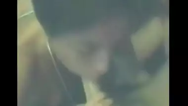 Desi bhabhi giving an amazing blowjob to her horny husband