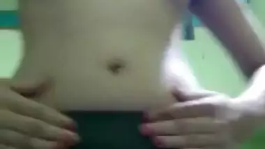 Indian girl showing video