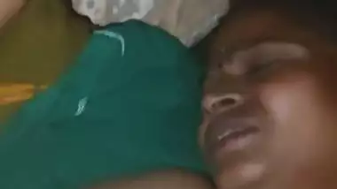Husband shoots his wife’s Tamil sex video while fucking her