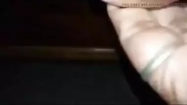 Tamil sex movie of an dilettante wench gratifying her fur pie with a sex toy