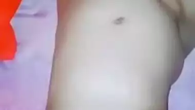 Desi MILF exposes natural XXX melons while sucking off on camera