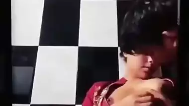 TikTok influencer squeezes his GF’s juicy boobs on camera
