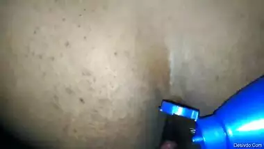 Pune wife first time anal with coconut oil and loud moaning