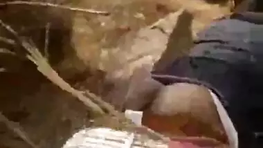 Village lover caught fucking outdoor