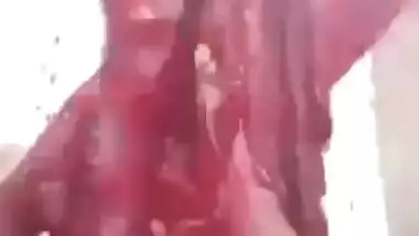 Pakistani girl naked boobs show selfie video