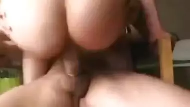 Showing her juicy boobs with big brown nipple...