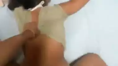 Busty Young Babe Getting Hard Backshots by Big Cock Skinny Guy