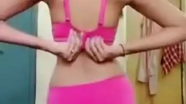 Exclusive- Cute Look Desi Girl Strip Her Cloths And Showing Her Boobs And Pussy