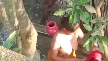 Village mom petticoat removed boob show after bath