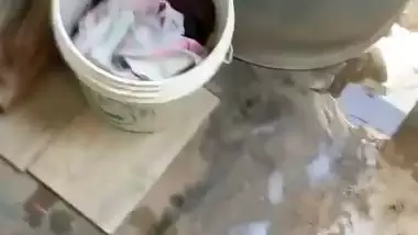 Telugu mom naked in bathroom caught by son viral MMS