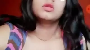 Rutvika sharma Playing With her Boobs in Live