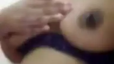 South Indian wife boobs showing selfie for boyfriend