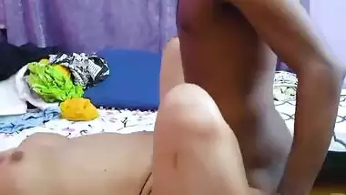 The servant fucks his mistress and cums on her boobs